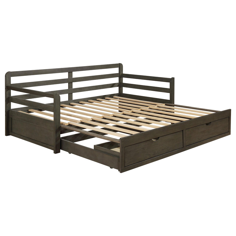  Coaster Furniture Sorrento 305706 2-Drawer Twin XL Daybed with Extension Trundle - Grey IMAGE 2
