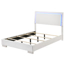  Coaster Furniture Felicity 203500F Wood Full LED Panel Bed - White High Gloss IMAGE 5
