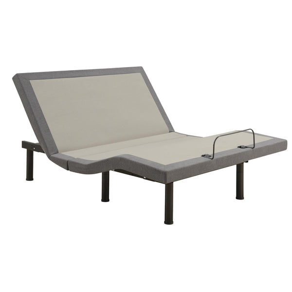  Coaster Furniture Negan 350132KE Eastern King Adjustable Bed Base - Grey and Black IMAGE 1