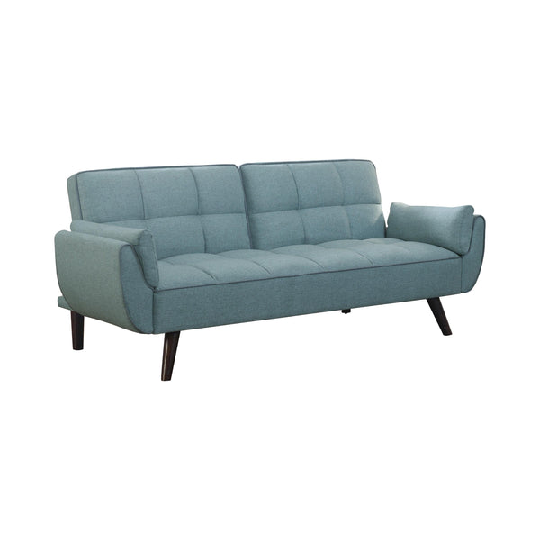  Coaster Furniture Caufield 360097 Upholstered Convertible Sofa Bed - Turquoise Blue IMAGE 1