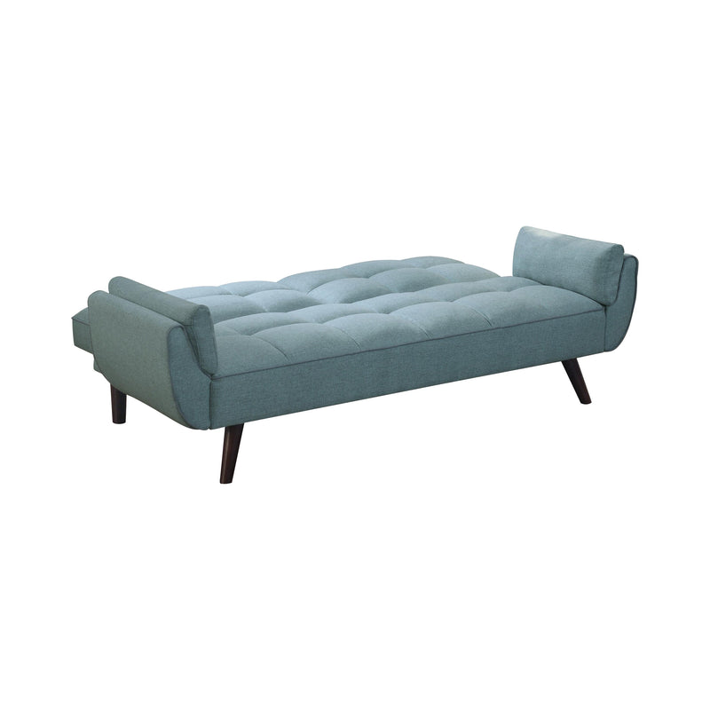  Coaster Furniture Caufield 360097 Upholstered Convertible Sofa Bed - Turquoise Blue IMAGE 3