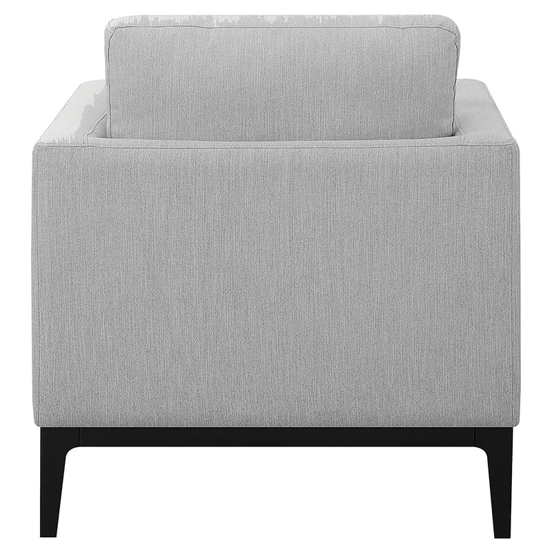  Coaster Furniture Apperson 508683 Upholstered Track Arm Accent Chair - Light Grey IMAGE 7