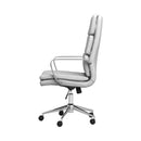  Coaster Furniture Ximena 801746 Upholstered Adjustable High Back Office Chair - White IMAGE 3