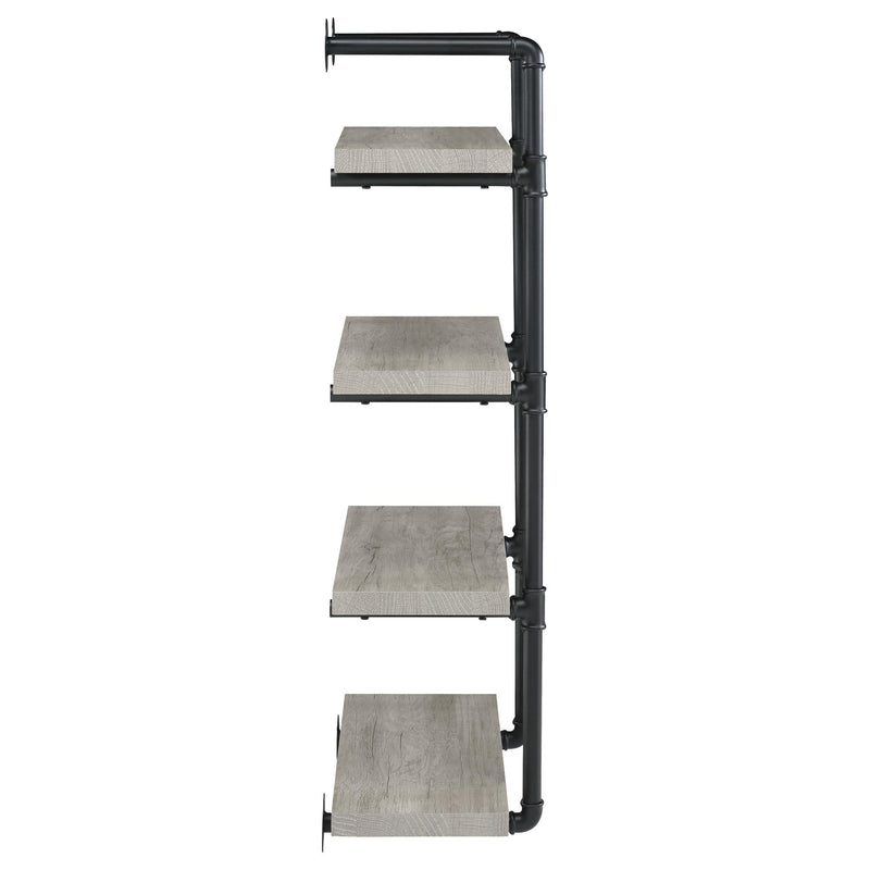  Coaster Furniture Elmcrest 804416 24-inch 4-shelf Wall Bookshelf - Grey Driftwood IMAGE 8