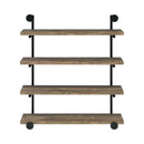  Coaster Furniture Elmcrest 804417 39-inch 4-shelf Wall Bookshelf - Rustic Oak IMAGE 4