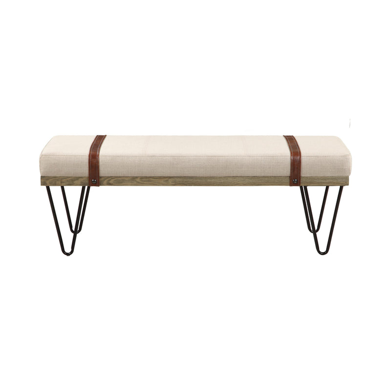  Coaster Furniture Austin 910258 Fabric Upholstered Accent Bench - Beige IMAGE 2