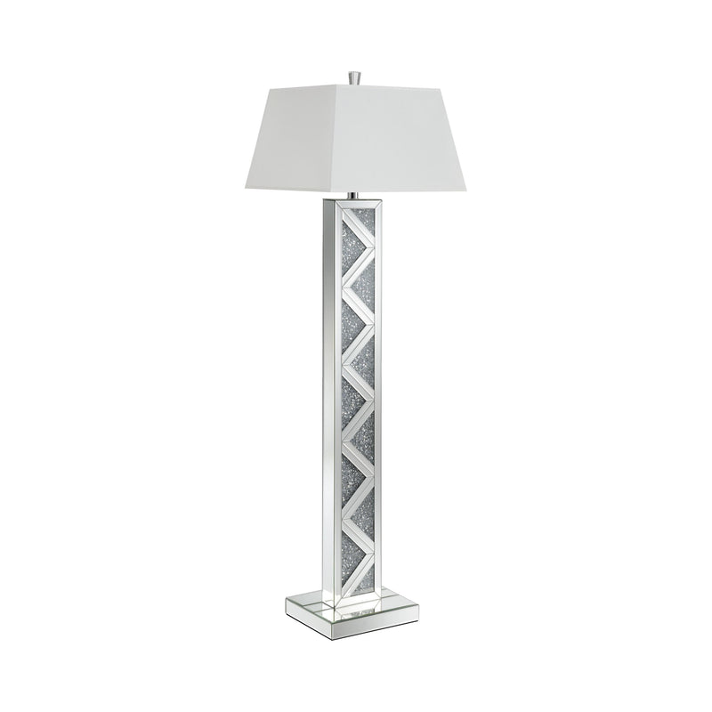 Coaster Furniture Carmen 920140 65-inch Empire Mirrored Acrylic Floor Lamp - Silver IMAGE 1