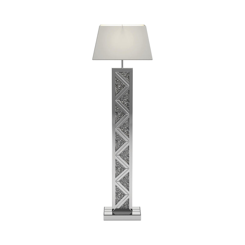  Coaster Furniture Carmen 920140 65-inch Empire Mirrored Acrylic Floor Lamp - Silver IMAGE 2