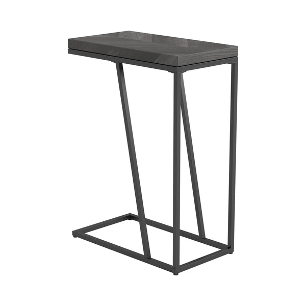 Coaster Furniture Sergio 931146 Engineered Wood C-Shaped Sofa Side Table - Rustic Grey IMAGE 1