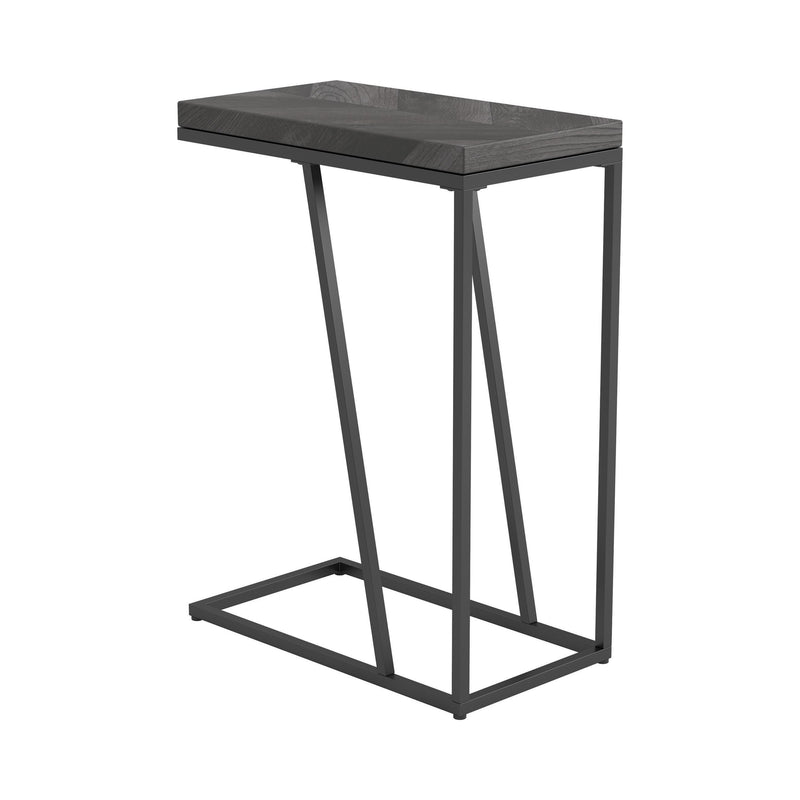  Coaster Furniture Sergio 931146 Engineered Wood C-Shaped Sofa Side Table - Rustic Grey IMAGE 1