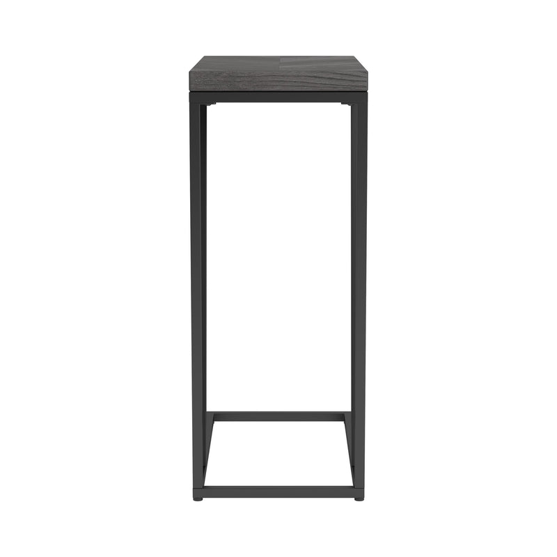  Coaster Furniture Sergio 931146 Engineered Wood C-Shaped Sofa Side Table - Rustic Grey IMAGE 2