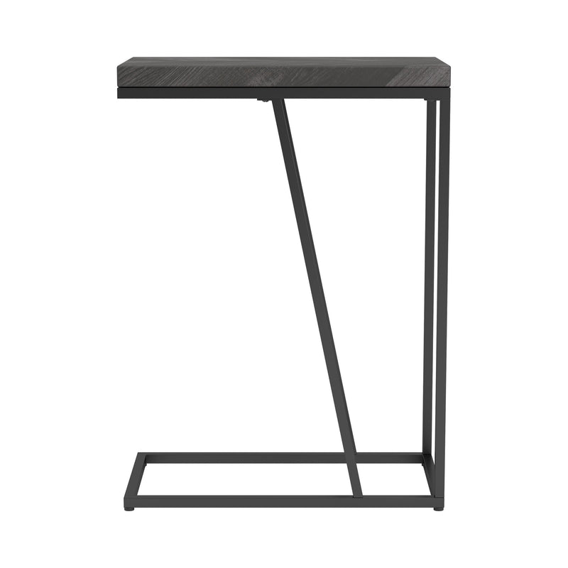  Coaster Furniture Sergio 931146 Engineered Wood C-Shaped Sofa Side Table - Rustic Grey IMAGE 5