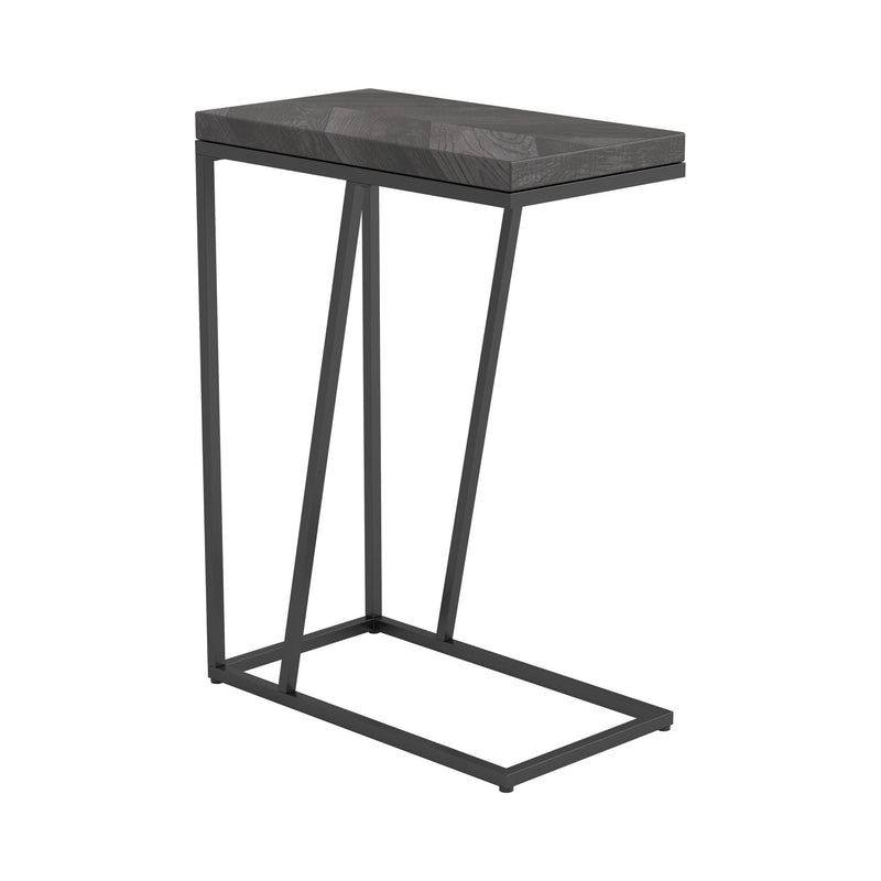  Coaster Furniture Sergio 931146 Engineered Wood C-Shaped Sofa Side Table - Rustic Grey IMAGE 6