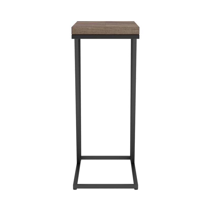  Coaster Furniture Sergio 931147 Engineered Wood C-Shaped Side Table - Rustic Tobacco IMAGE 4