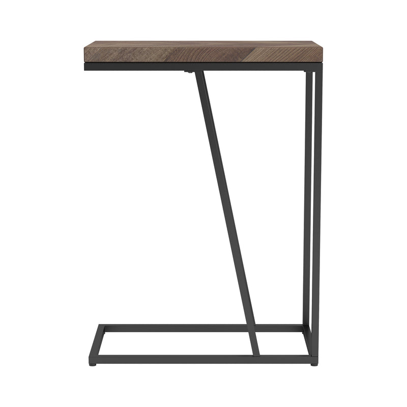  Coaster Furniture Sergio 931147 Engineered Wood C-Shaped Side Table - Rustic Tobacco IMAGE 5