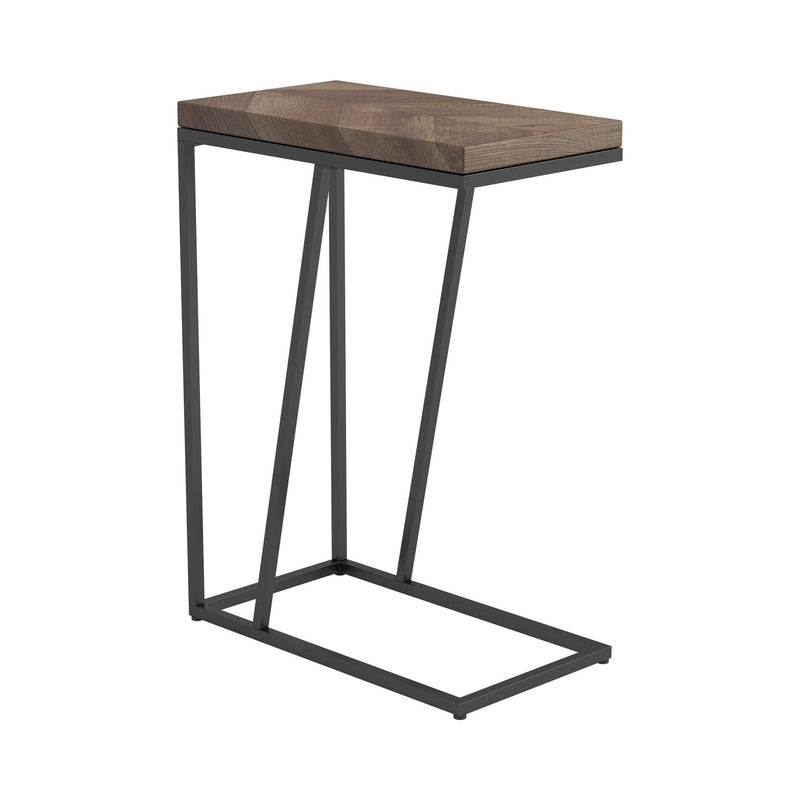  Coaster Furniture Sergio 931147 Engineered Wood C-Shaped Side Table - Rustic Tobacco IMAGE 6