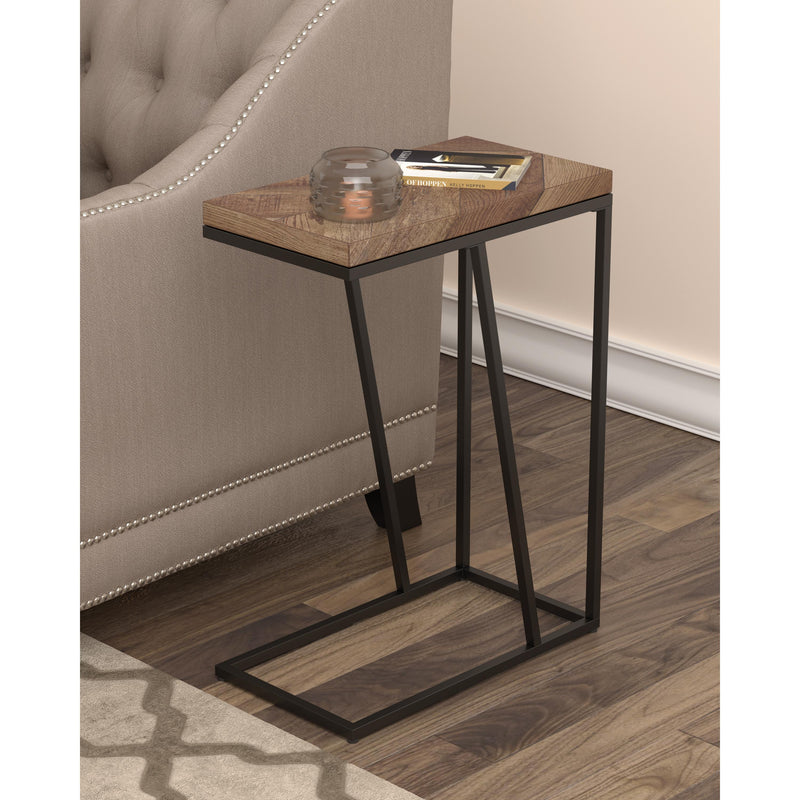  Coaster Furniture Sergio 931147 Engineered Wood C-Shaped Side Table - Rustic Tobacco IMAGE 7