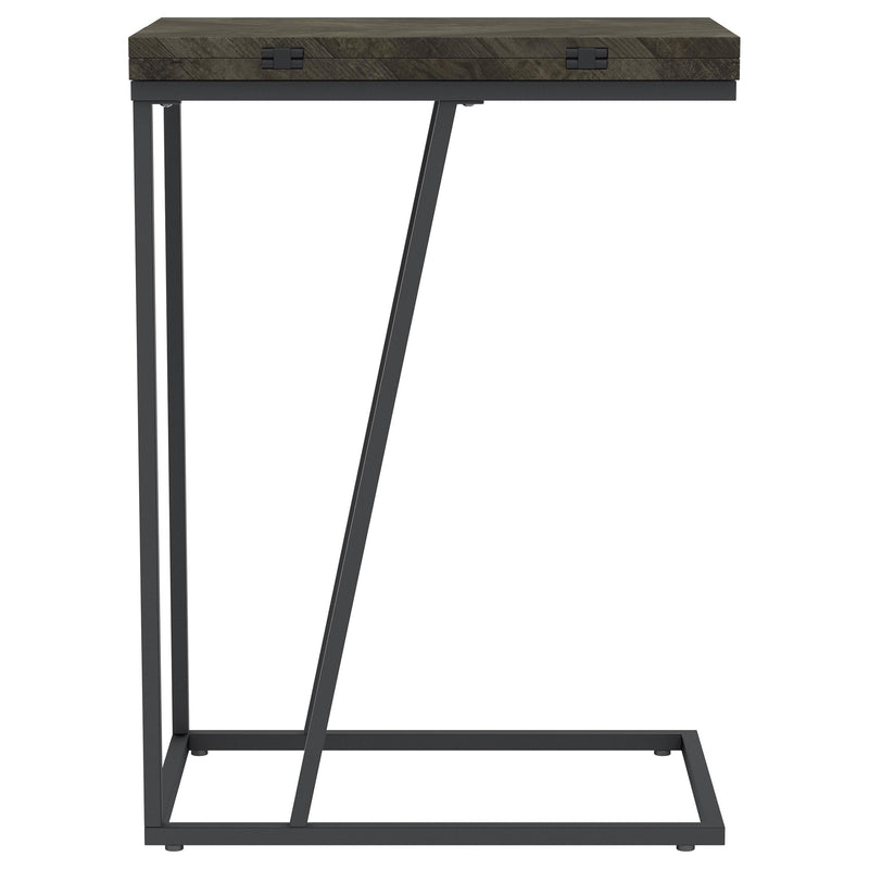  Coaster Furniture Carly 931156 Expandable Engineered Wood C-Shaped Side Table - Grey IMAGE 10