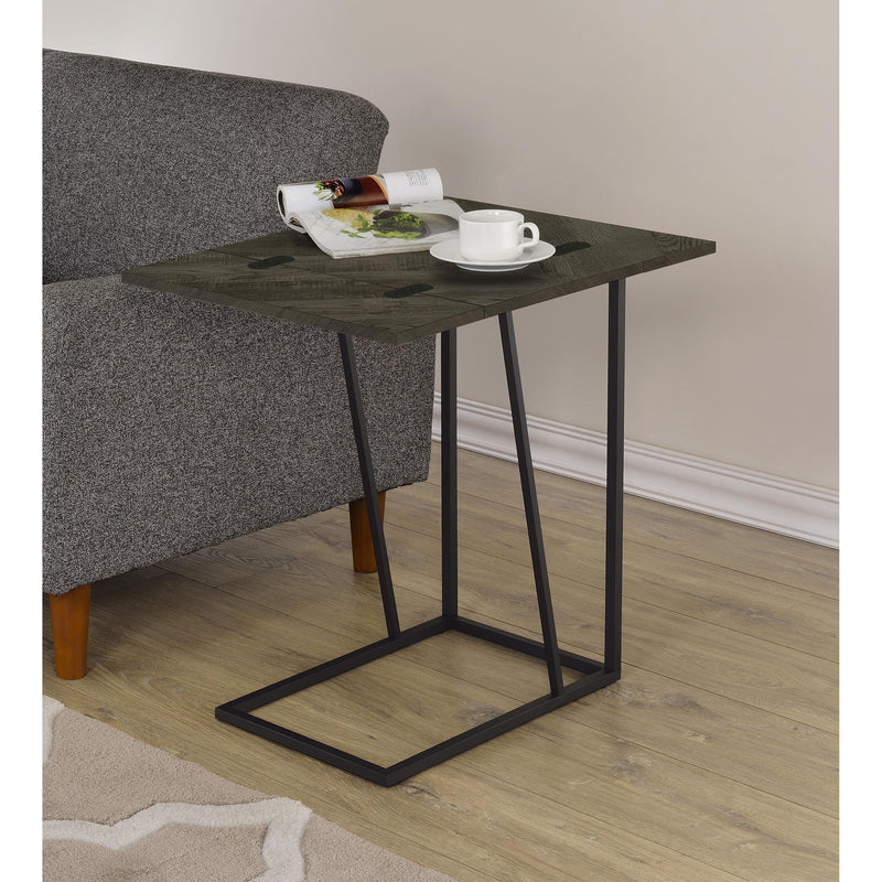 Coaster Furniture Carly 931156 Expandable Engineered Wood C-Shaped Side Table - Grey IMAGE 12