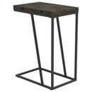  Coaster Furniture Carly 931156 Expandable Engineered Wood C-Shaped Side Table - Grey IMAGE 6