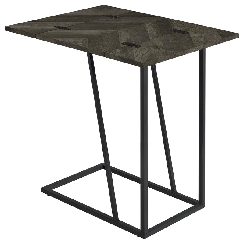  Coaster Furniture Carly 931156 Expandable Engineered Wood C-Shaped Side Table - Grey IMAGE 7