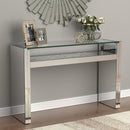  Coaster Furniture Edna 951766 Mirrored Acrylic Console Table LED Lighting - Silver IMAGE 4