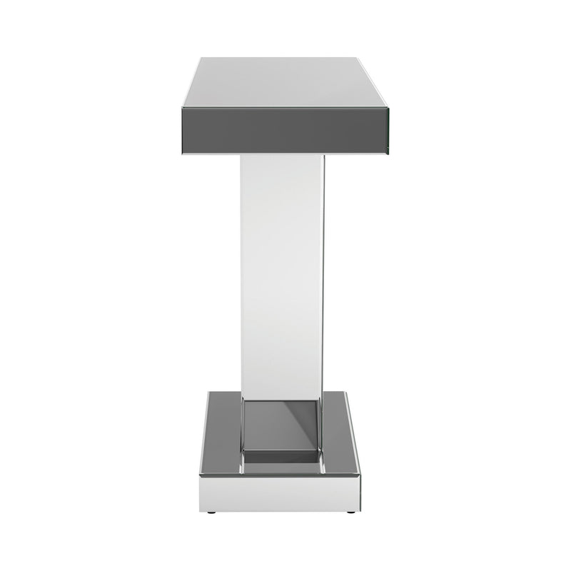  Coaster Furniture Crocus 951786 Rectangular Mirrored Entryway Console Table - Silver IMAGE 3