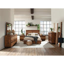  Coaster Furniture Winslow 223250KW Wood California King Panel Bed - Smokey Walnut IMAGE 2