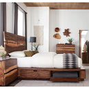  Coaster Furniture Winslow 223250SKE Wood Eastern King Storage Panel Bed - Smokey Walnut IMAGE 3