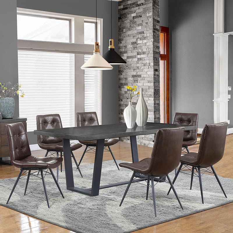  Coaster Furniture Aiken 107853 Upholstered Dining Side Chair - Brown IMAGE 10