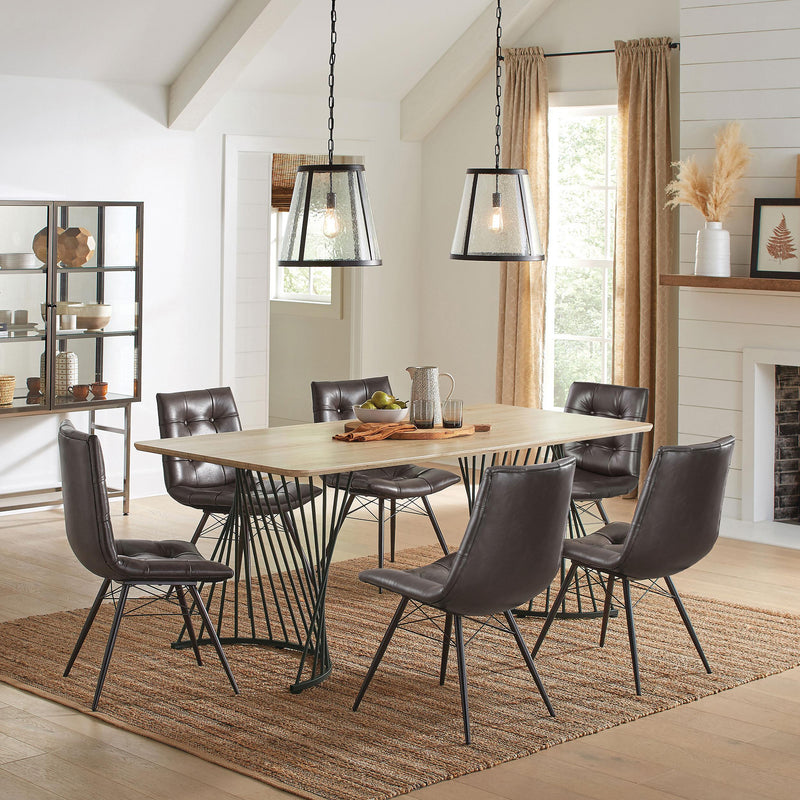 Coaster Furniture Aiken 107853 Upholstered Dining Side Chair - Brown IMAGE 11