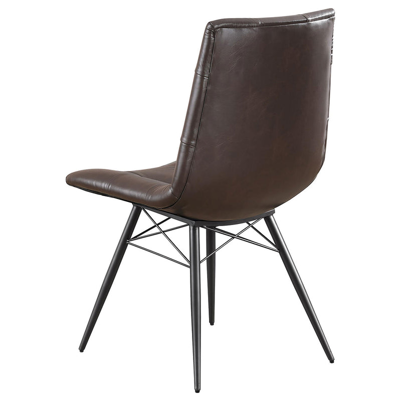  Coaster Furniture Aiken 107853 Upholstered Dining Side Chair - Brown IMAGE 5