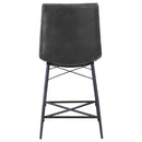  Coaster Furniture Aiken 107859 Upholstered Tufted Counter Chair - Charcoal IMAGE 6