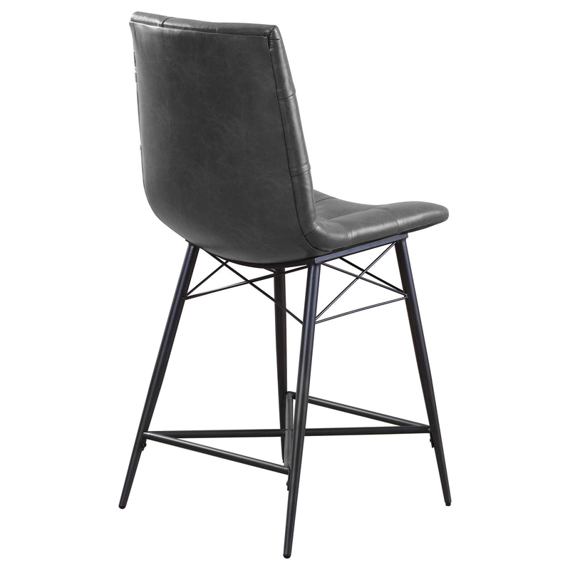  Coaster Furniture Aiken 107859 Upholstered Tufted Counter Chair - Charcoal IMAGE 7