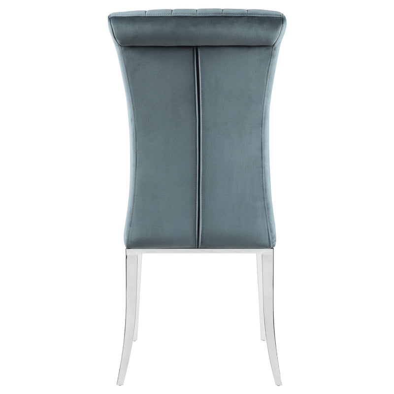  Coaster Furniture Beaufort 109452 Upholstered Dining Side Chair - Steel Grey IMAGE 6
