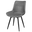  Coaster Furniture Brassie 110272 Upholstered Swivel Dining Side Chair - Grey IMAGE 3