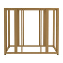  Coaster Furniture Adri 723607 Rectangular Glass Top Side End Table - Matte Brass IMAGE 3