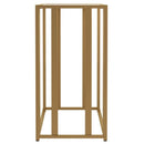  Coaster Furniture Adri 723609 Glass Top Entryway Sofa Console Table - Matte Brass IMAGE 3