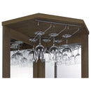  Coaster Furniture Alviso 182303 1-Drawer Corner Home Bar Wine Cabinet - Rustic Oak IMAGE 10