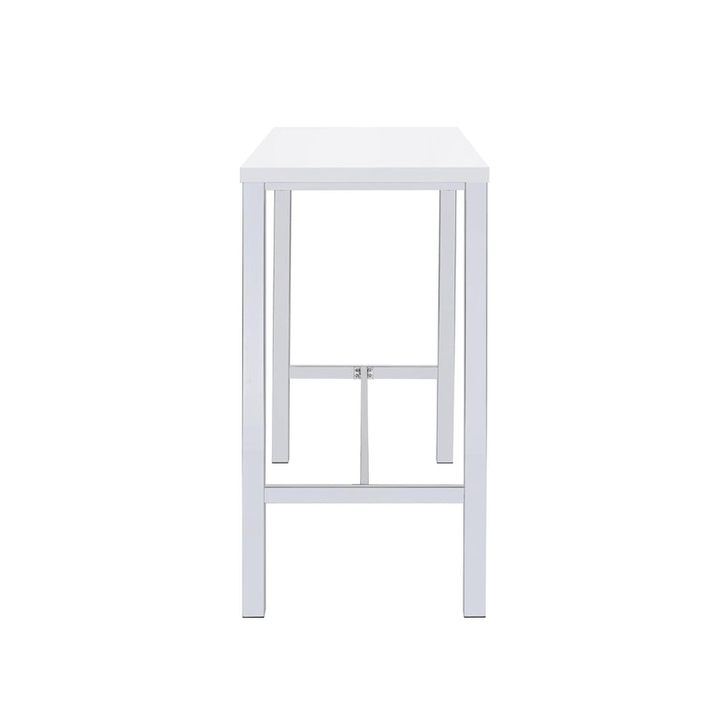 Coaster Furniture Natividad 182525 5-piece Pub Height Bar Table Set - White High Gloss IMAGE 4