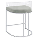  Coaster Furniture Thermosolis 183405 Clear Acrylic Counter Chair - Chrome IMAGE 5