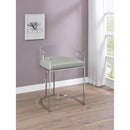  Coaster Furniture Thermosolis 183405 Clear Acrylic Counter Chair - Chrome IMAGE 9
