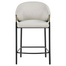  Coaster Furniture Chadwick 183436 Fabric Upholstered Counter Chair - Beige IMAGE 2