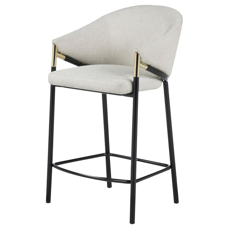  Coaster Furniture Chadwick 183436 Fabric Upholstered Counter Chair - Beige IMAGE 3