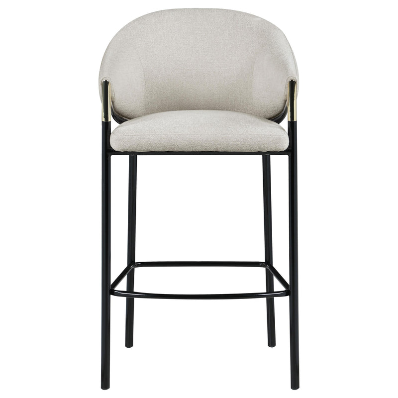  Coaster Furniture Chadwick 183437 Fabric Upholstered Bar Chair - Beige IMAGE 2