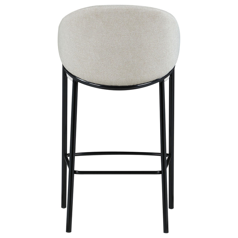  Coaster Furniture Chadwick 183437 Fabric Upholstered Bar Chair - Beige IMAGE 6