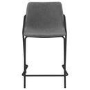  Coaster Furniture Earnest 183452 Upholstered Counter Chair - Grey IMAGE 2