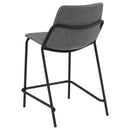  Coaster Furniture Earnest 183452 Upholstered Counter Chair - Grey IMAGE 5