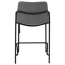  Coaster Furniture Earnest 183452 Upholstered Counter Chair - Grey IMAGE 6
