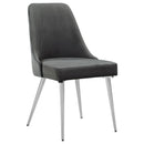  Coaster Furniture Cabianca 191442 Upholstered Dining Side Chair - Grey IMAGE 1